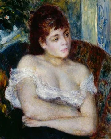 Woman in an Armchair, detail