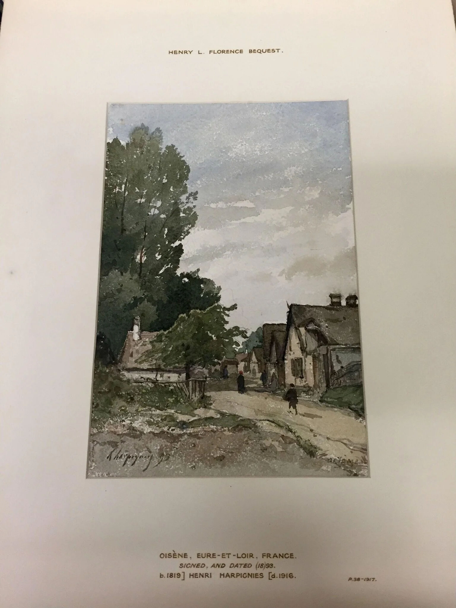 A Village Street, detail