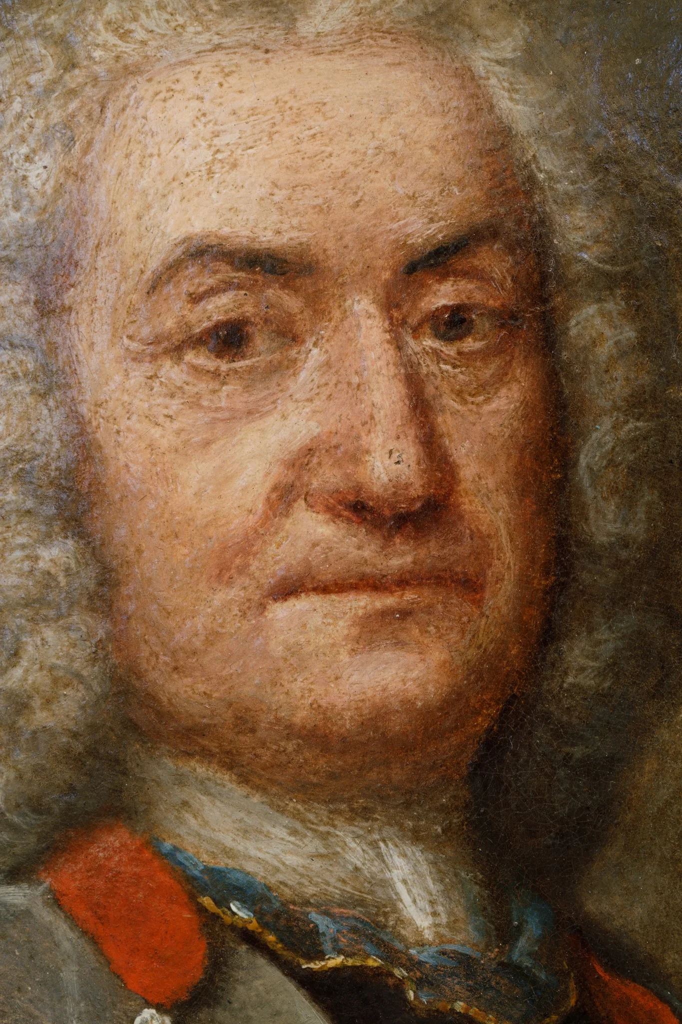 Portretul seniorului Emanuel Duplessis, detail