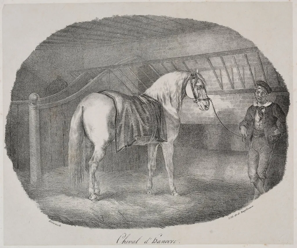 Horse from Hanover, by Théodore Géricault, 1822