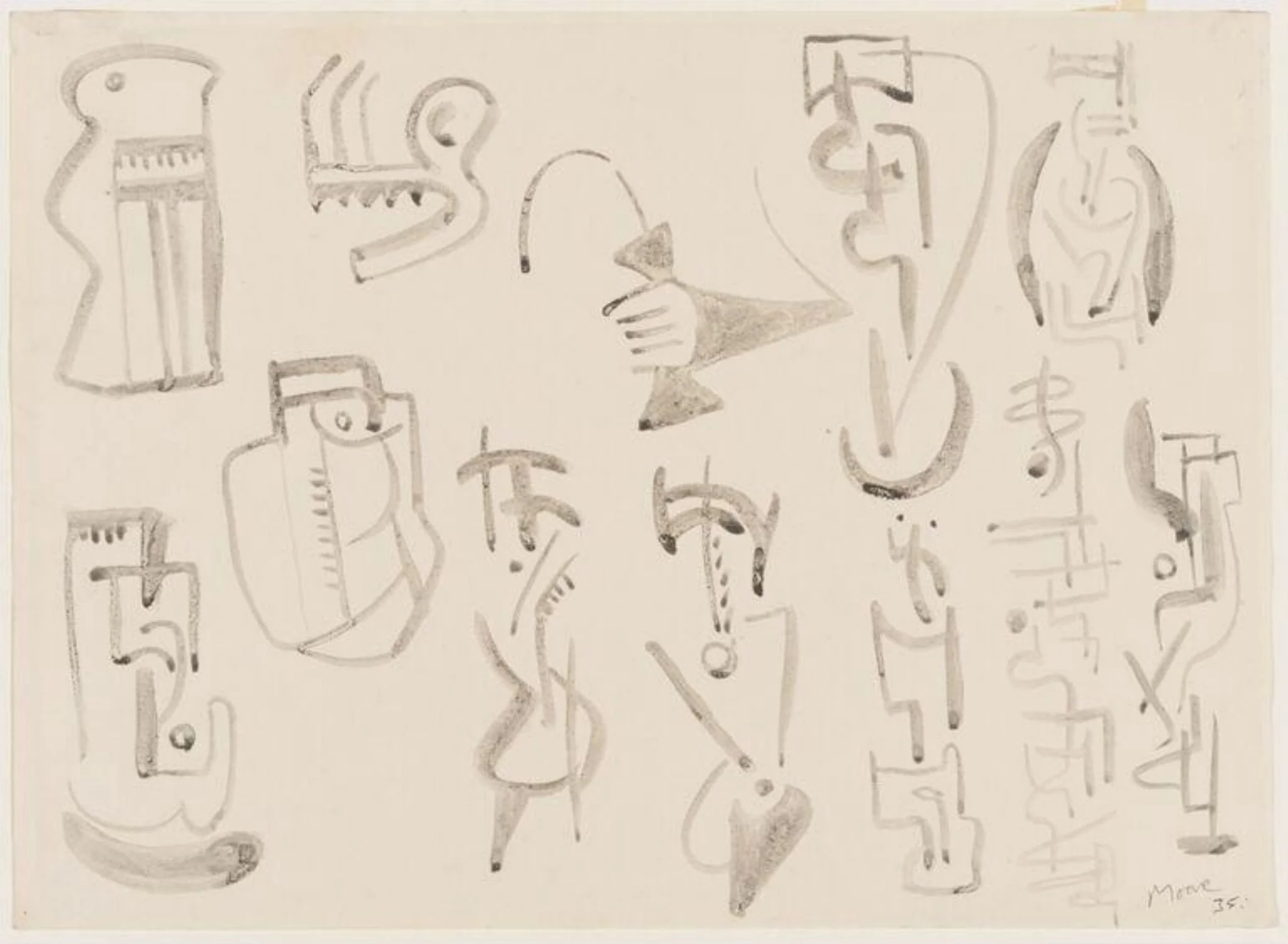 Studies for Sculpture, detail