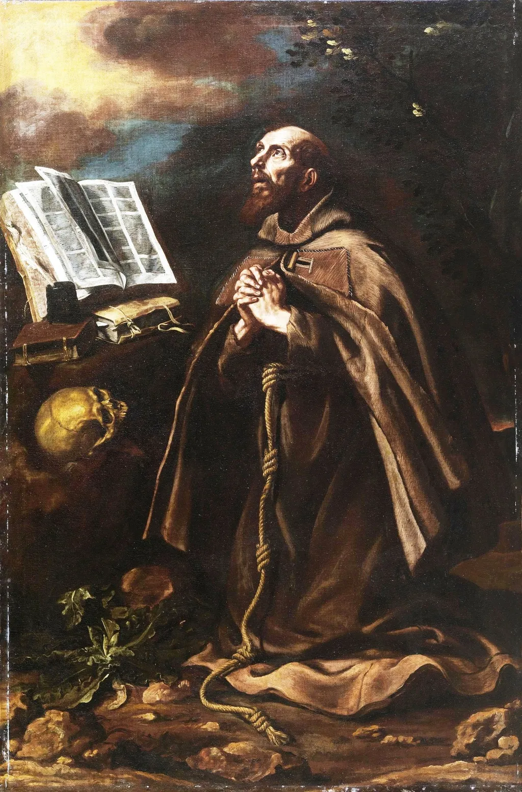 Saint Peter of Alcántara, by Luis Tristán, oil, 1601