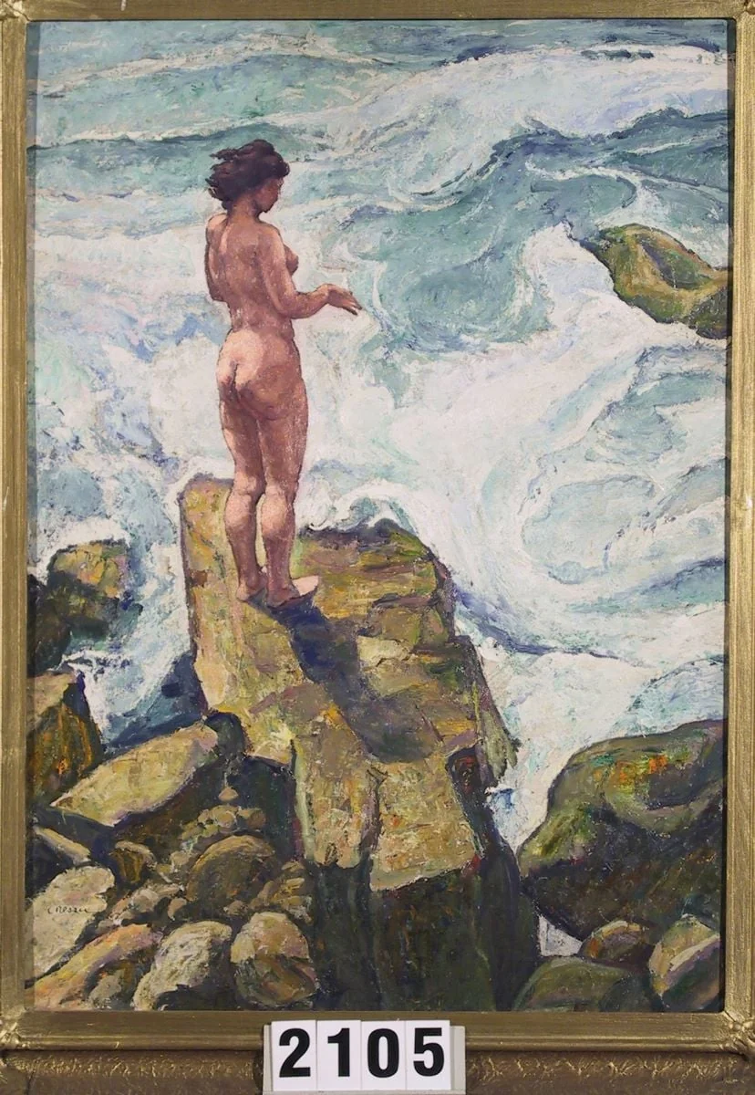 Femeie la țărmul mării, detail