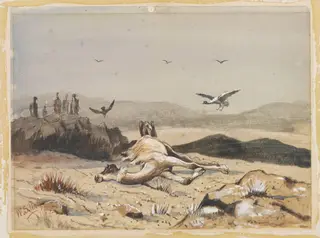 IV  The Last of Him, by William S. Perry, watercolor, 1885