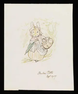 Untitled, by Beatrix Potter, watercolor, 1927