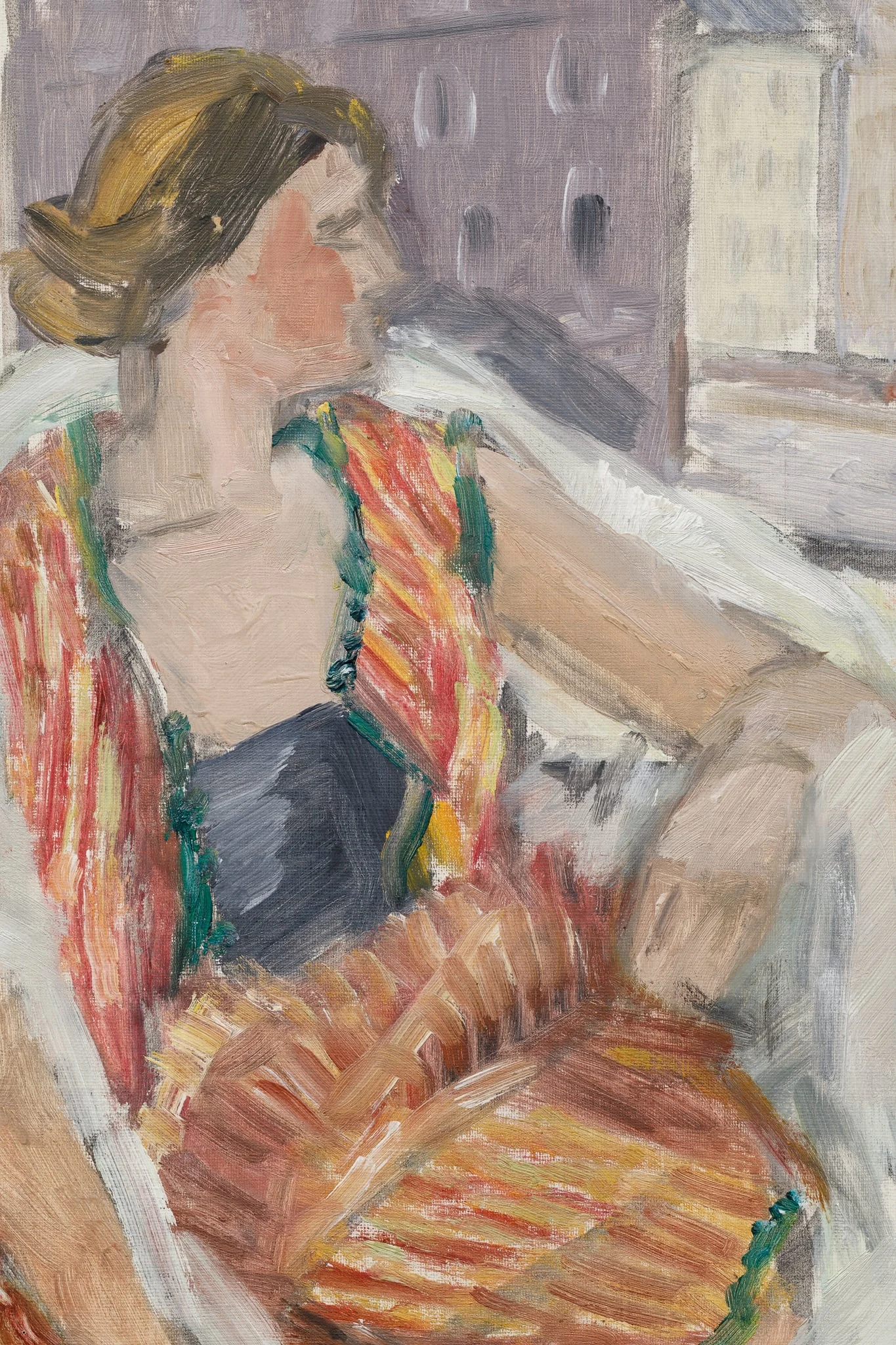 La fereastră, detail