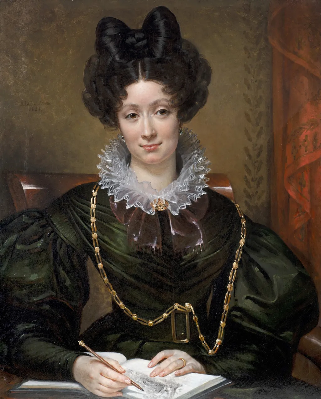 Portrait of a Young Artist, by Amélie Legrand de Saint-Aubin, oil, 1831