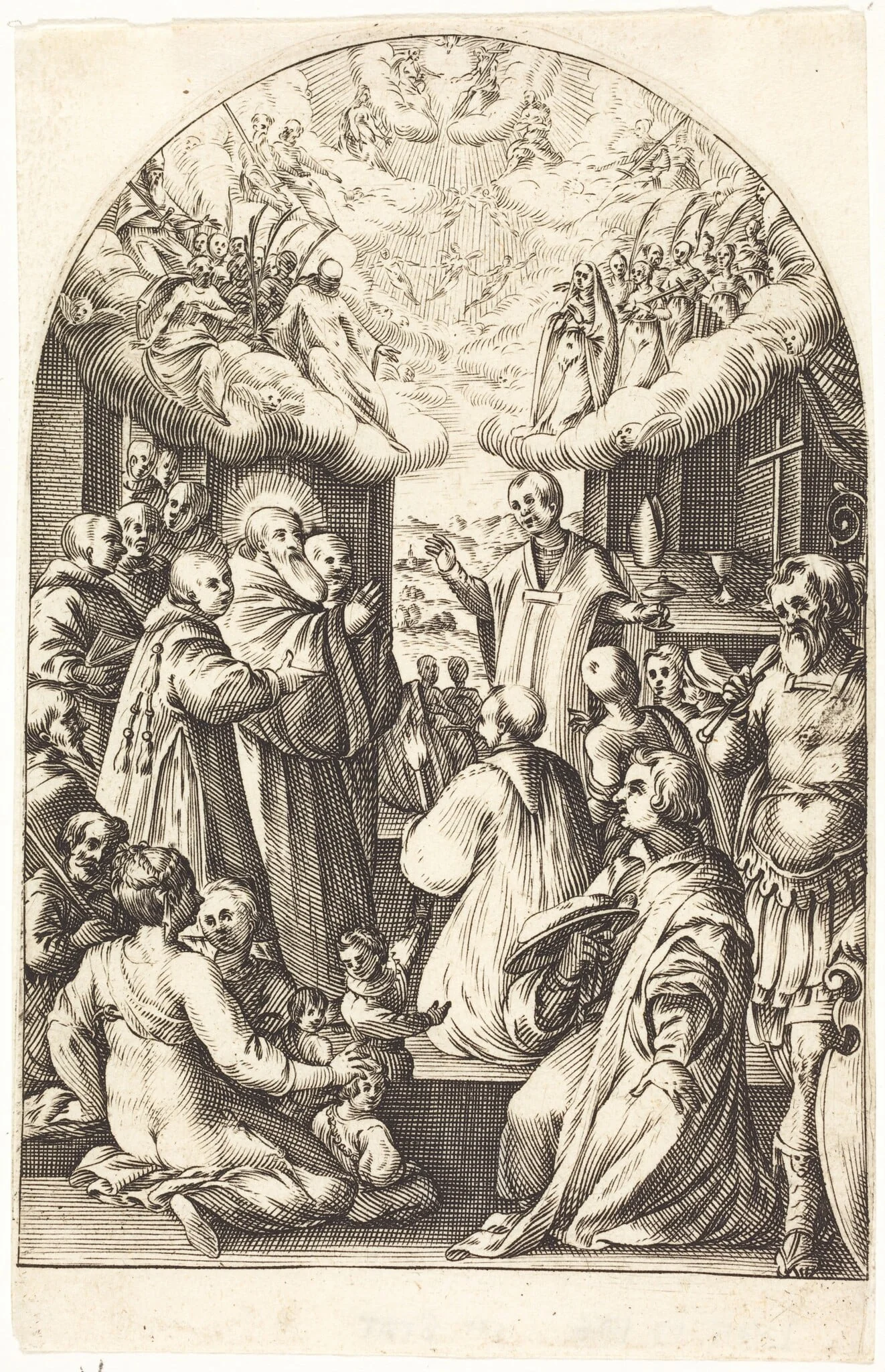 Death of Saint Benedict, detail