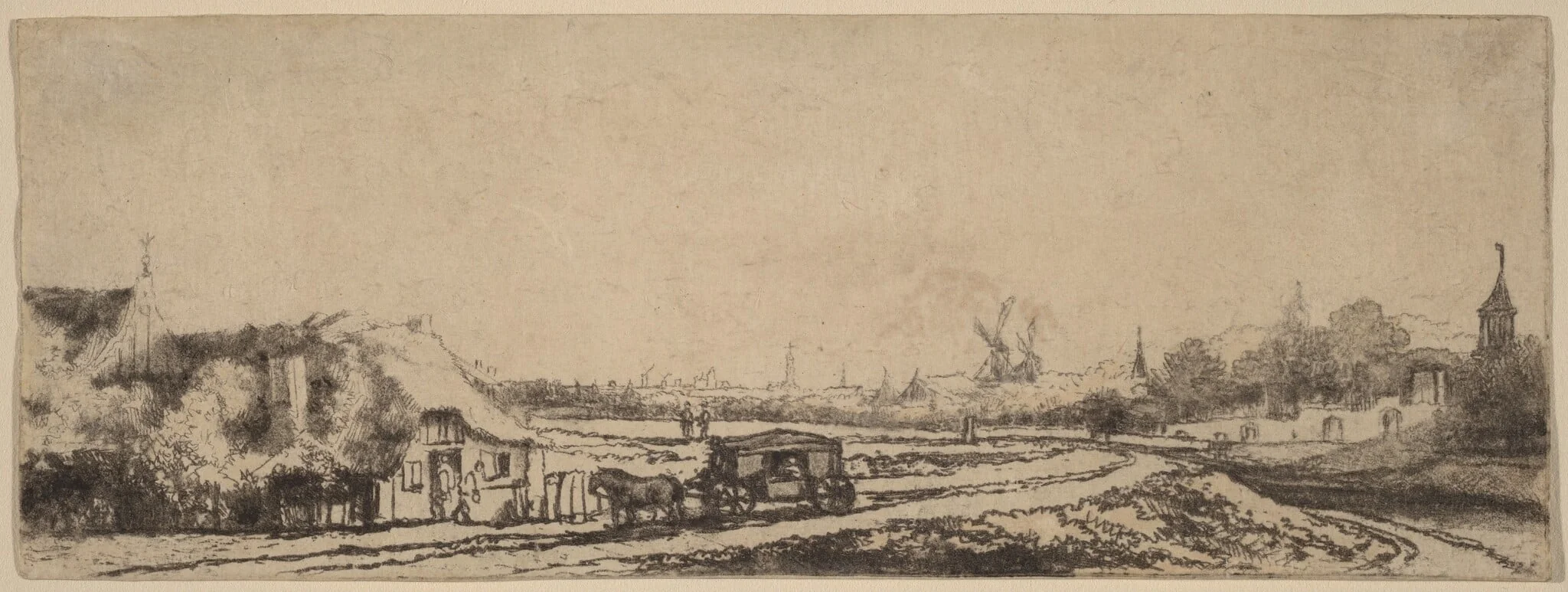 Landscape with a Coach, detail