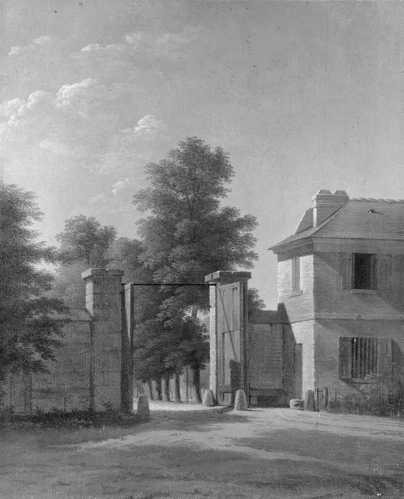 Entrance to the Park at Saint-Cloud, by Jean-Victor Bertin, oil, 1802