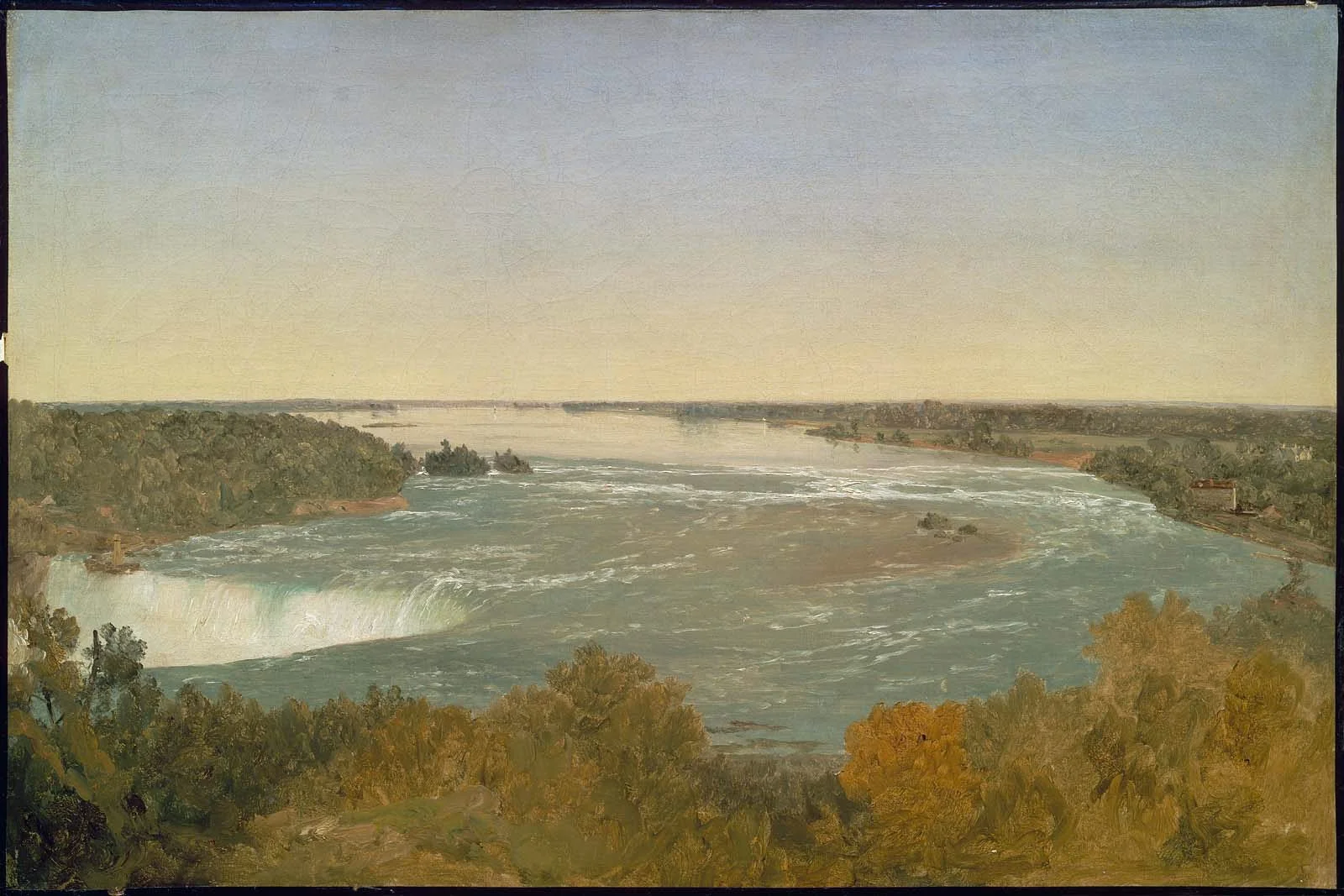 Niagara Falls and the Rapids, detail