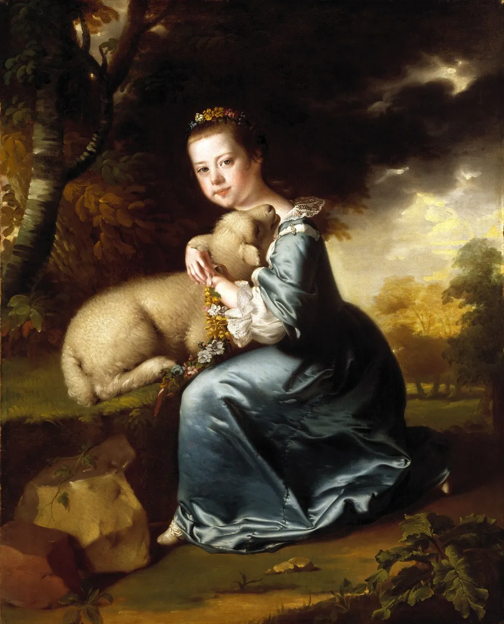 Miss Frances Warren, by Joseph Wright of Derby, oil, 1763
