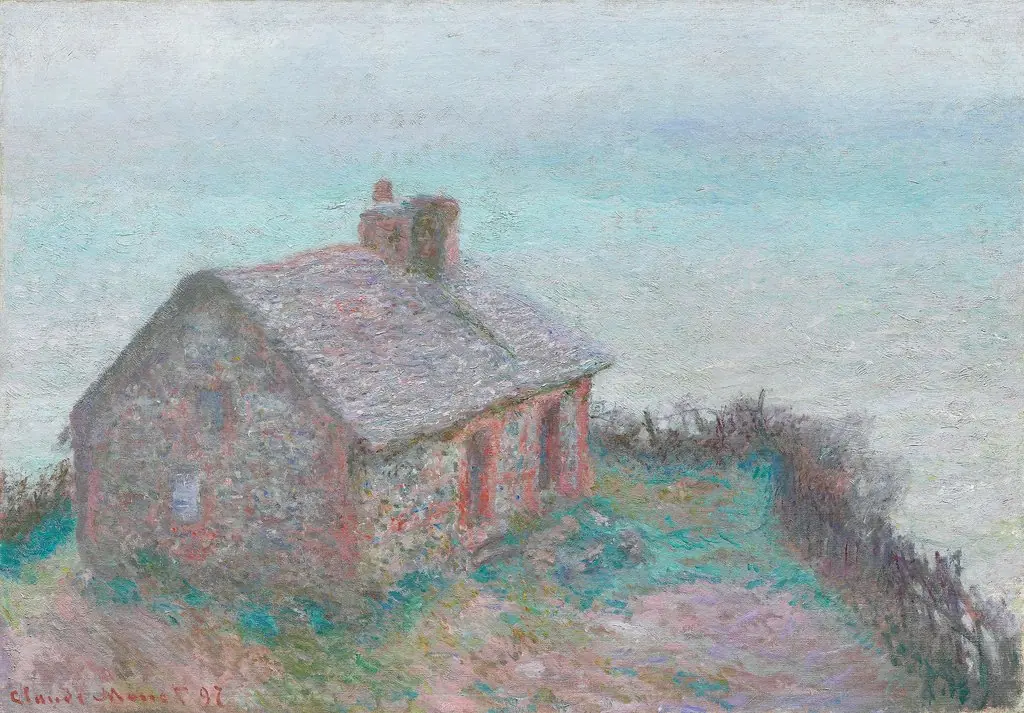 The Customs House at Varengeville, by Claude Monet, oil, 1899