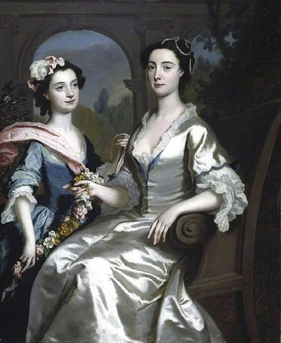 Mrs Elizabeth Birch and her daughter, detail