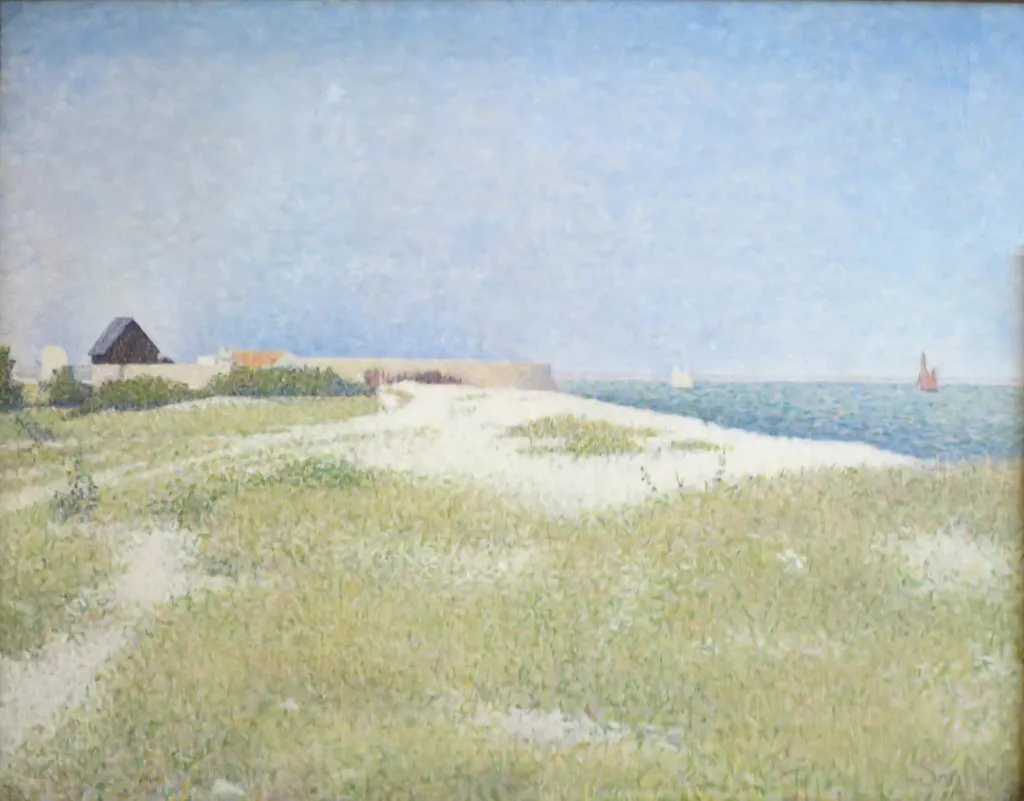 Fort Samson, Grandcamp, by Georges Seurat, oil