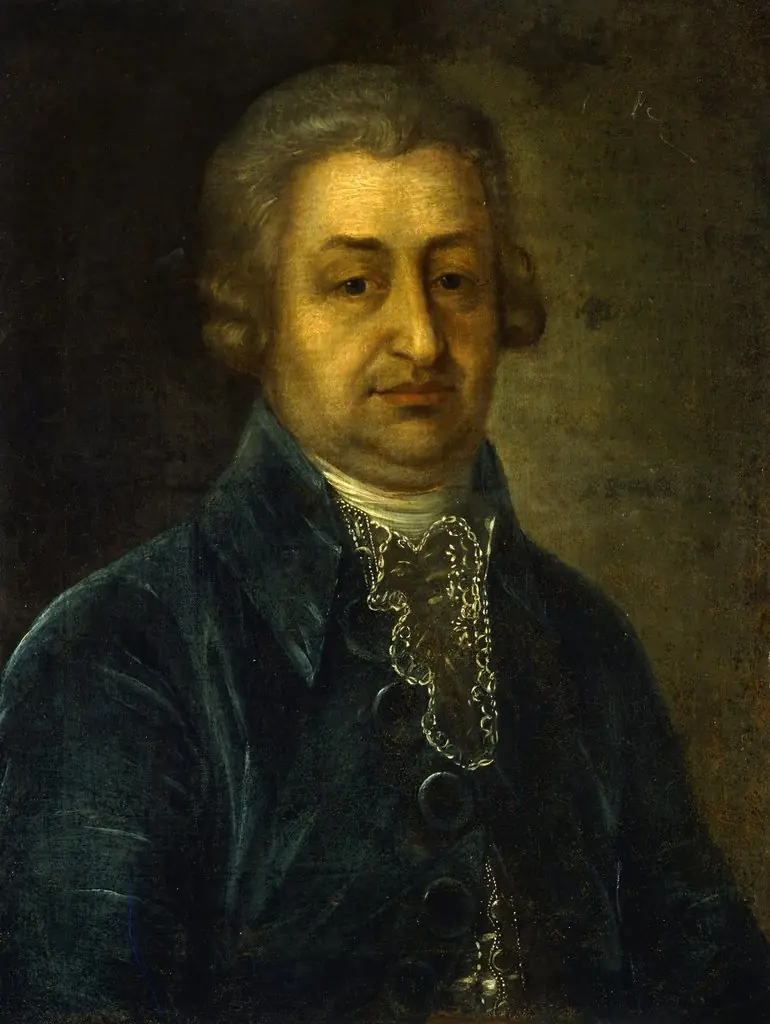 Portrait of Count M.S. Sheremetev, by Ivan Argunov, oil, 1796