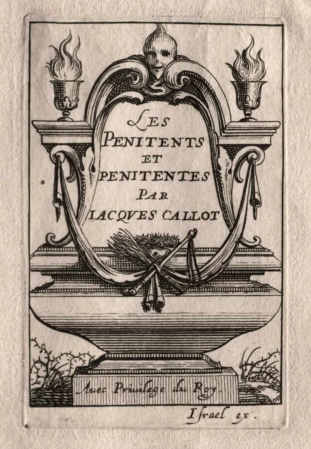 Les Penitents:  Frontispiece, by Abraham Bosse, 1632
