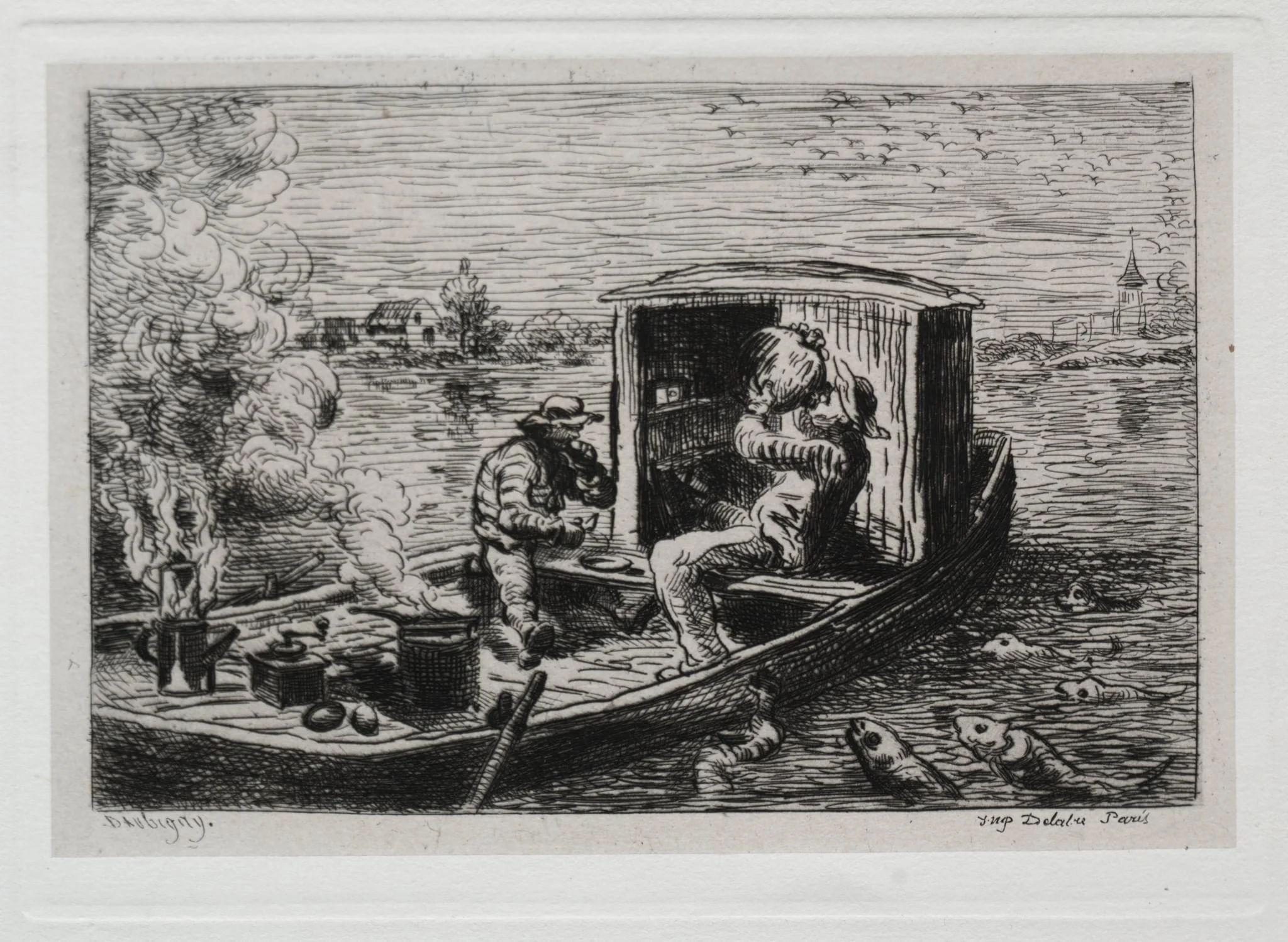 The Boat Trip: Guzzling or Lunch on the Boat, detail