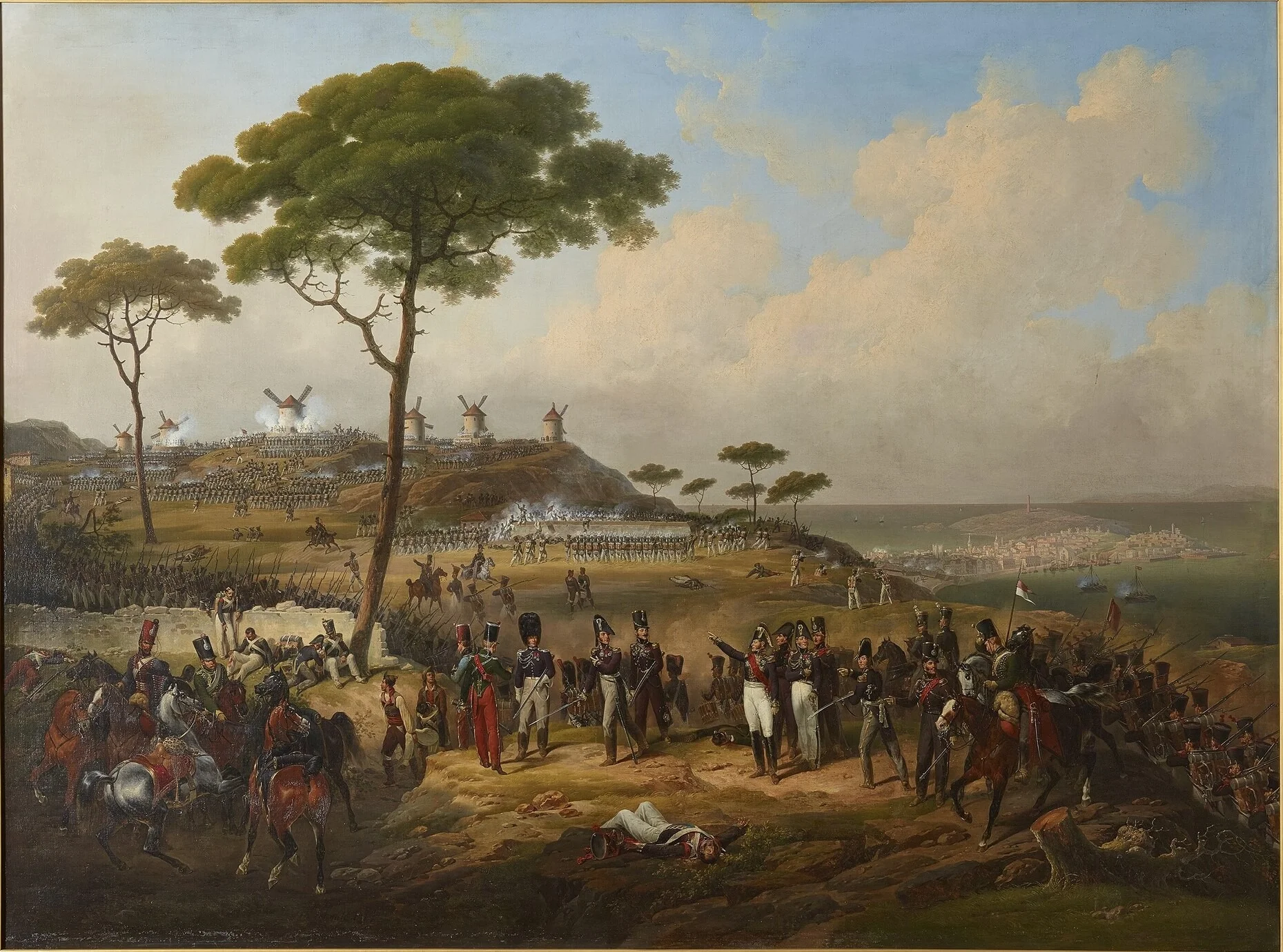 Attaque et prise des retranchements devant La Corogne par la division Bourke, 15 juillet 1823, detail