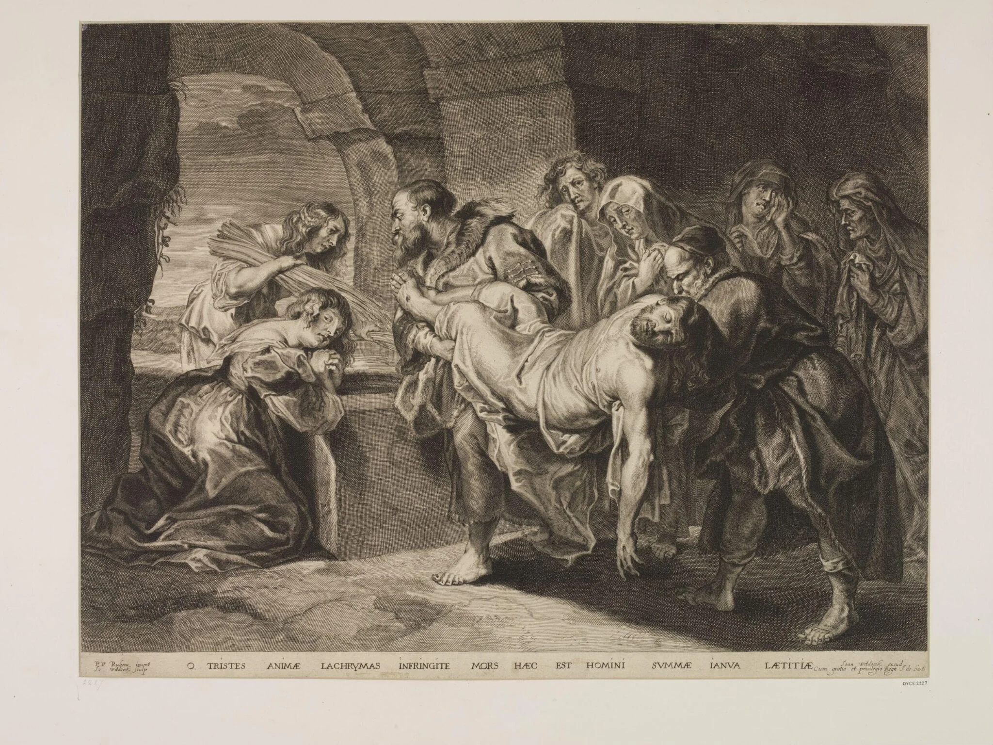 The Entombment, detail