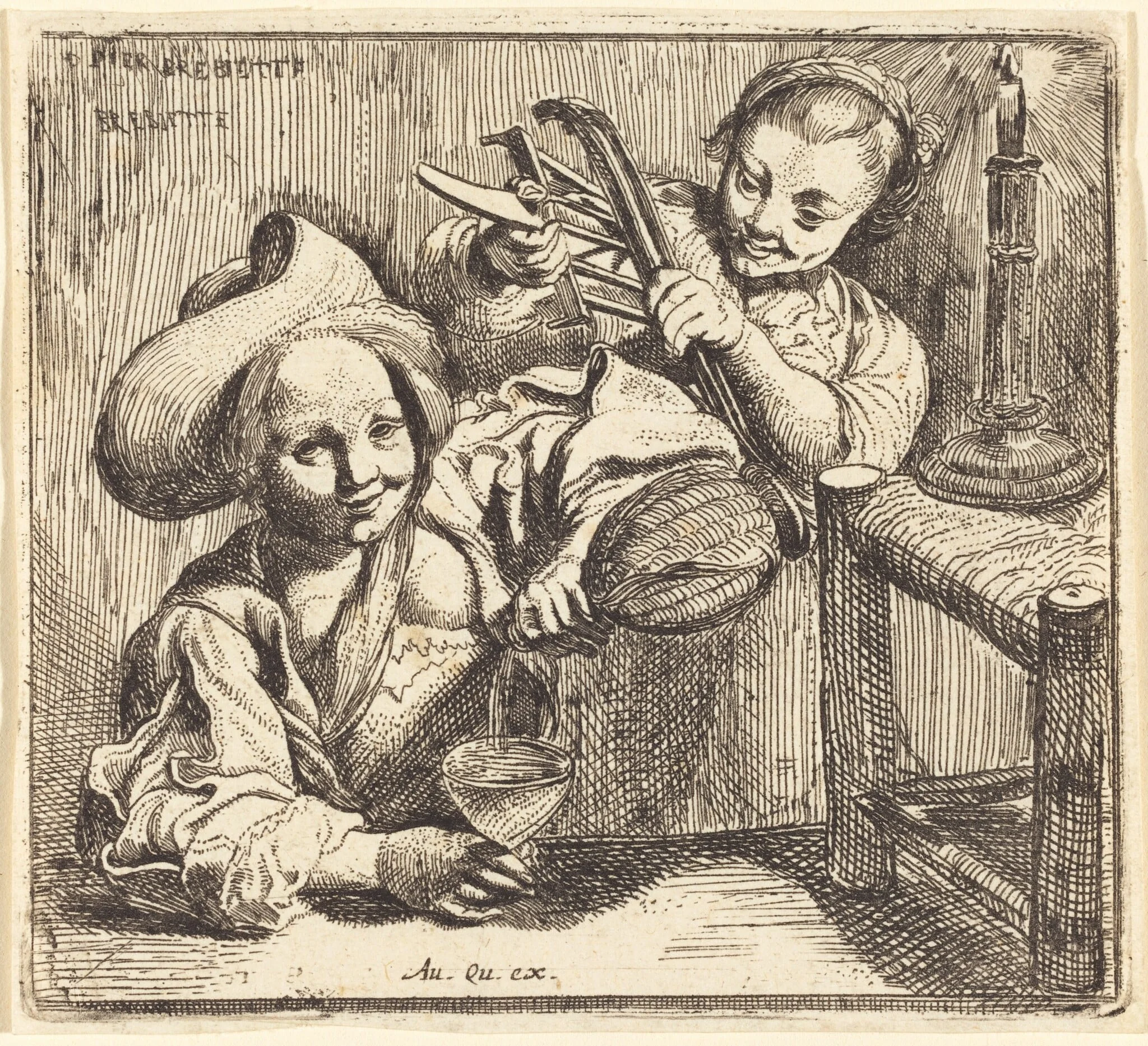 The Little Girls' Tavern, detail