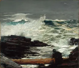 Driftwood, by Winslow Homer, oil, 1909