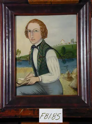 Man with Sickle, by Thomas Hope, oil