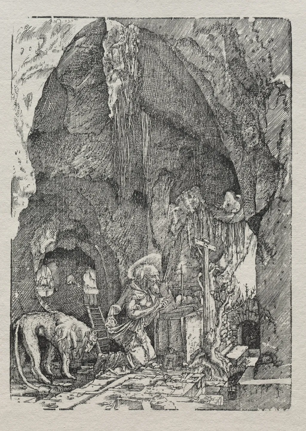 St. Jerome in the Cave, by Albrecht Altdorfer, 1514