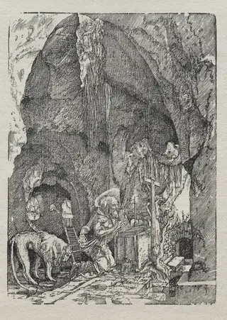 St. Jerome in the Cave, by Albrecht Altdorfer, 1514