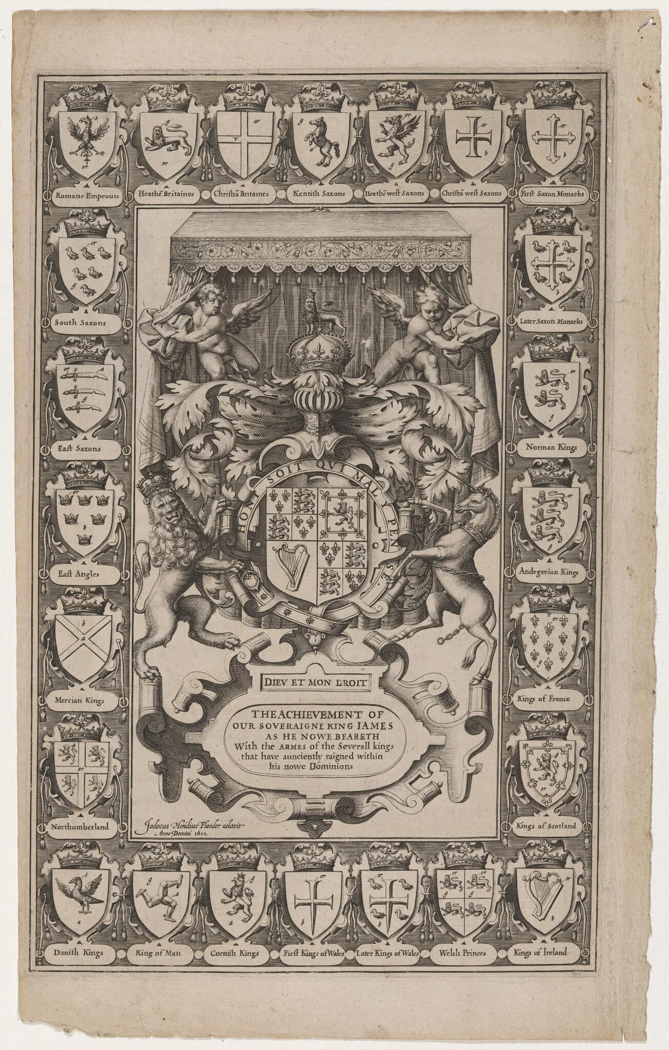 Title Page for the Achievement of our Soveraigne King James, detail
