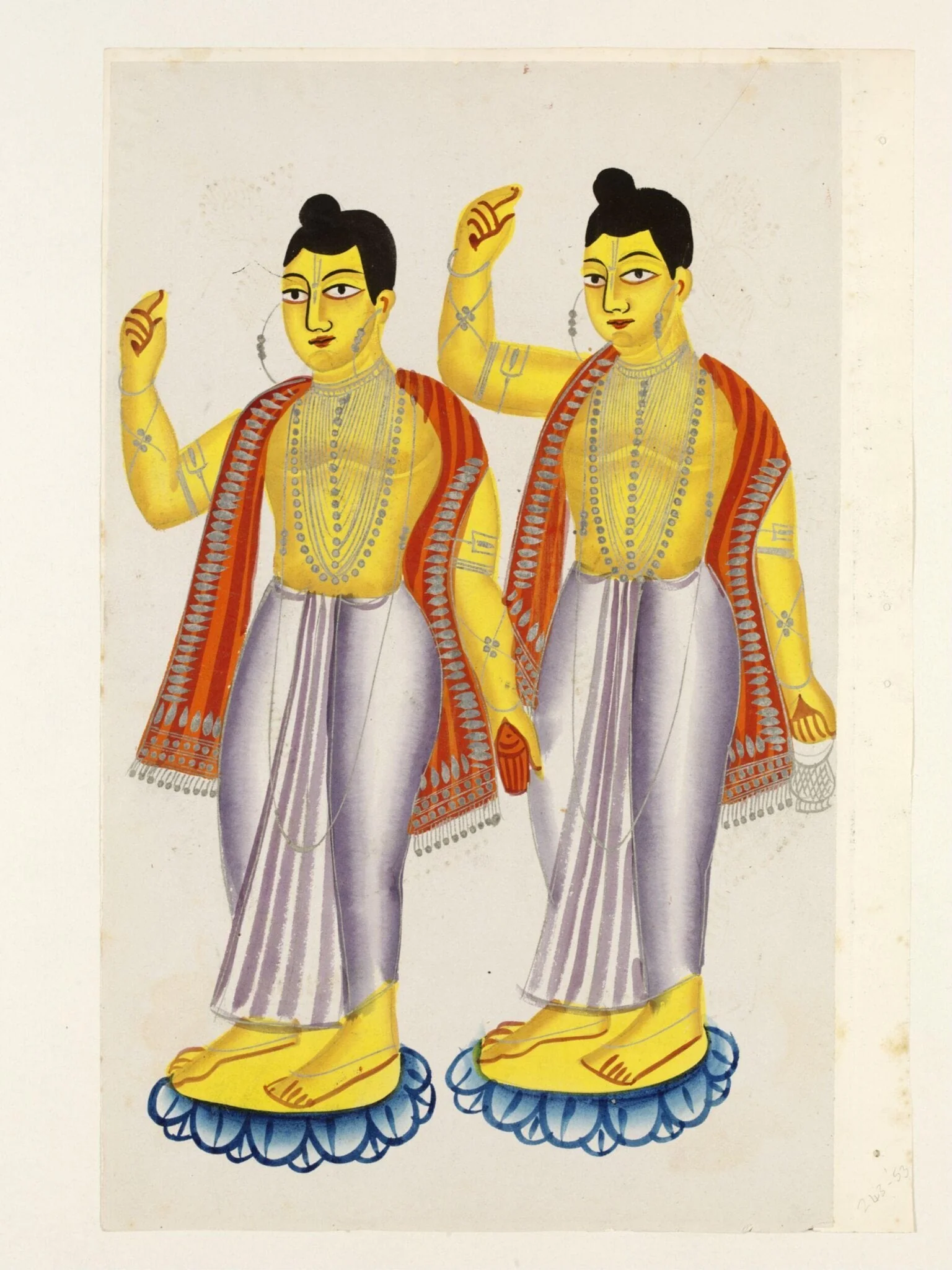 Nitai and Gaur, detail