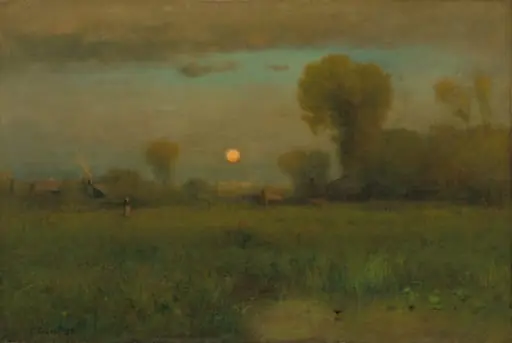 Harvest Moon, by George Inness, oil, 1891