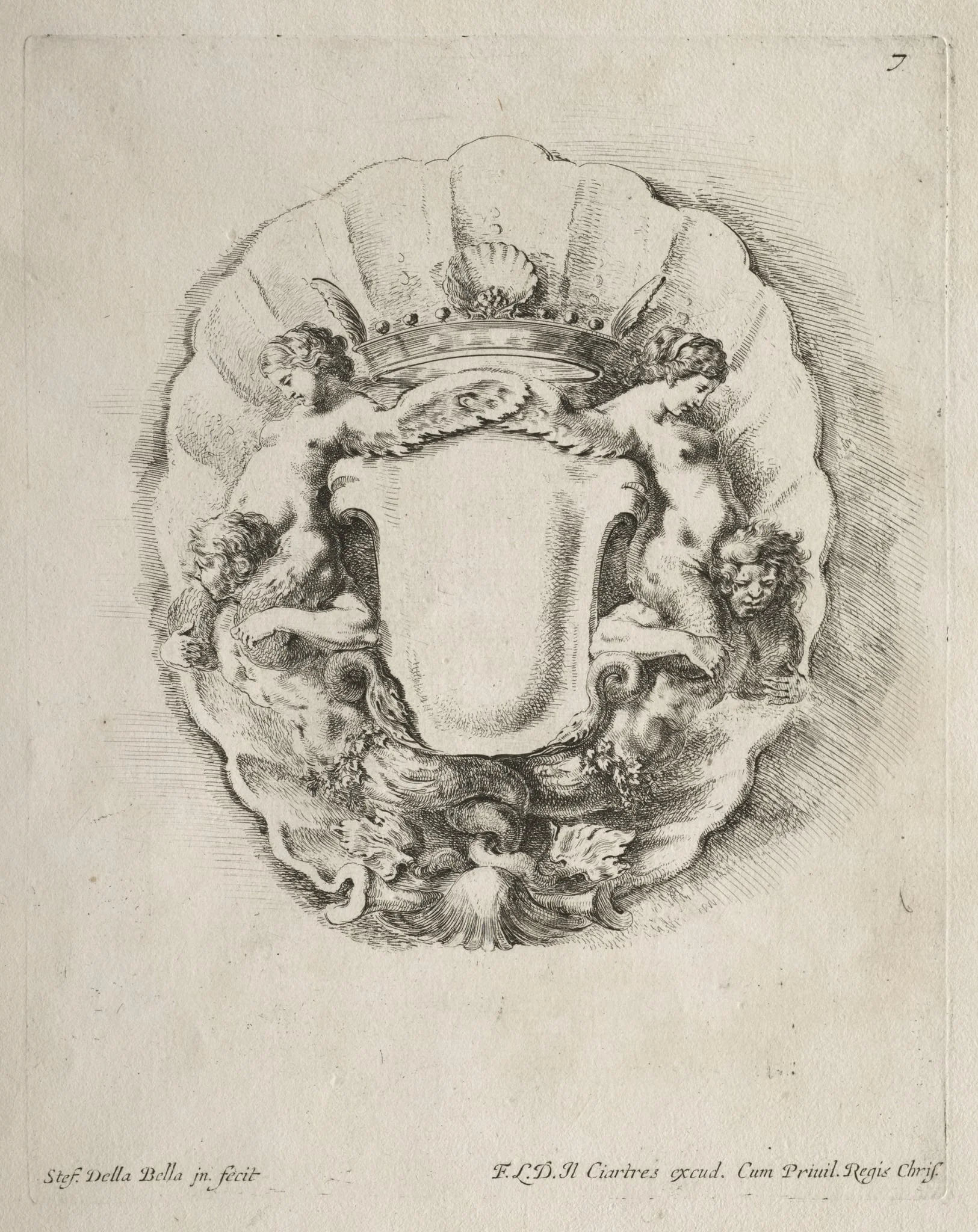 Collection of Various Caprices and New Designs of Cartouches and Ornaments: No 7, detail