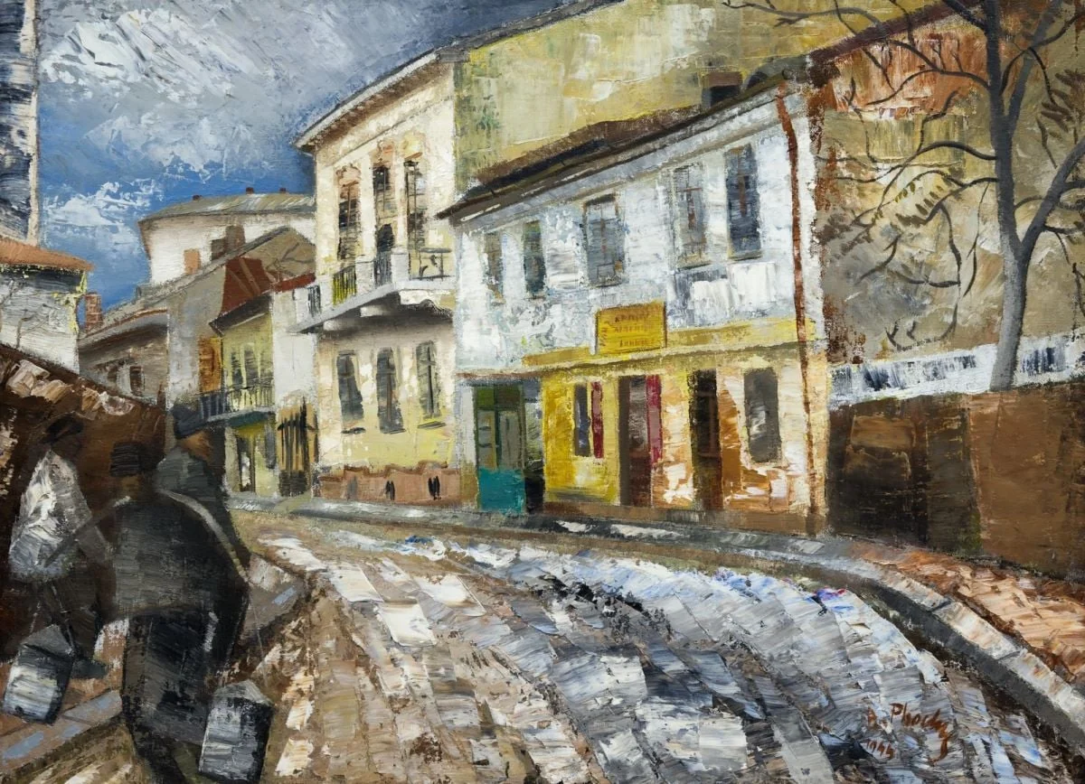 Peisaj bucureștean, detail