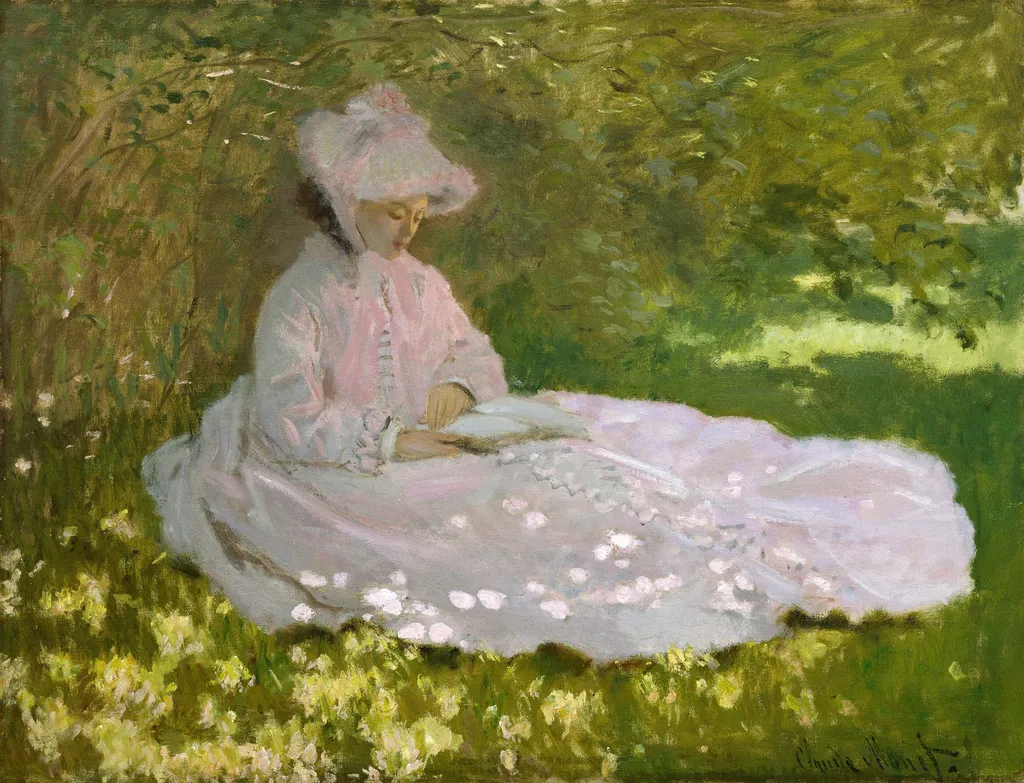 Springtime, by Claude Monet, oil, 1872