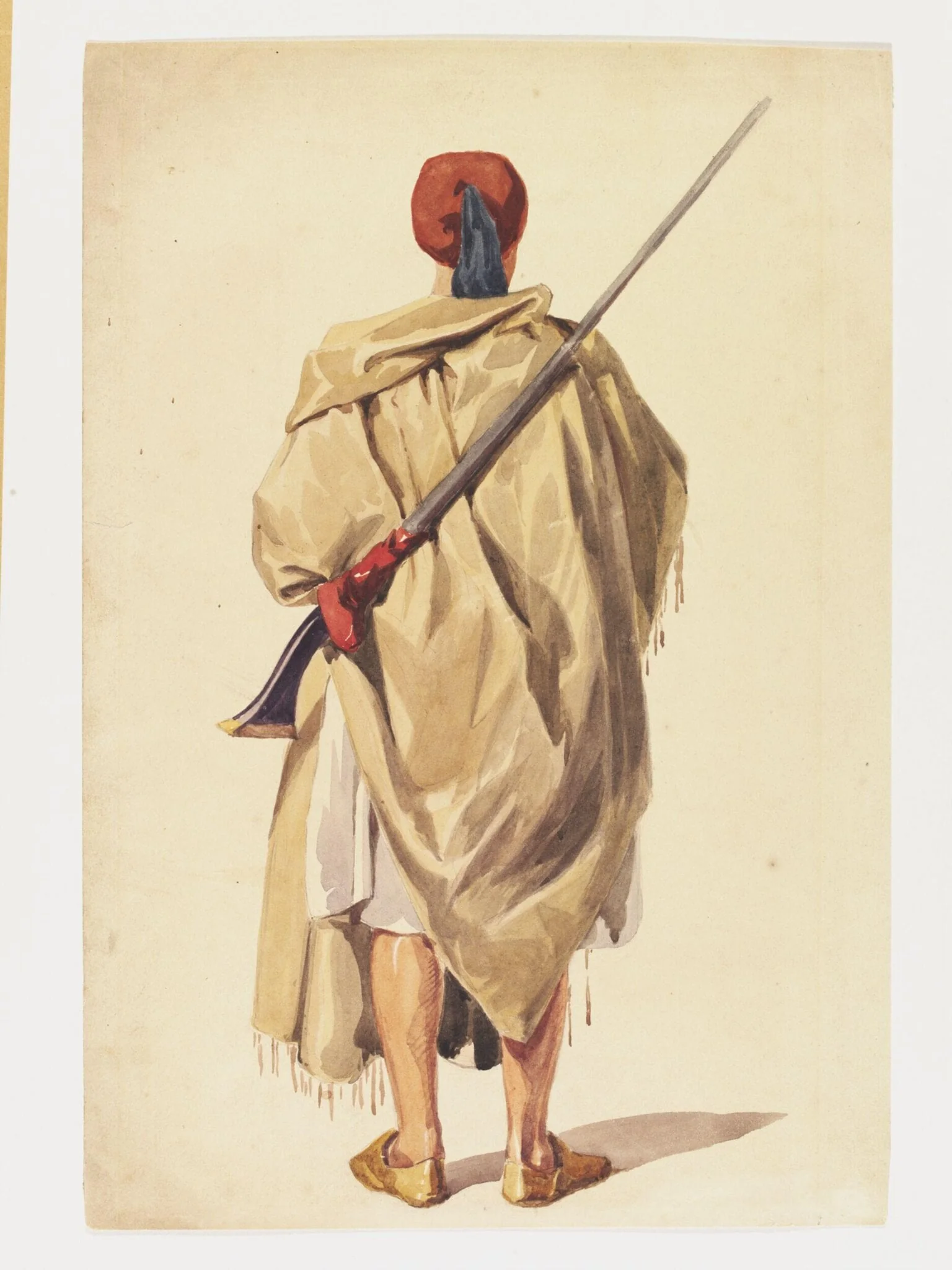 Soldier, back view, detail