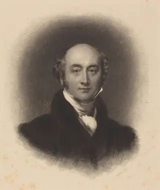 Sir Thomas Lawrence, by William Giller, ink, 1836