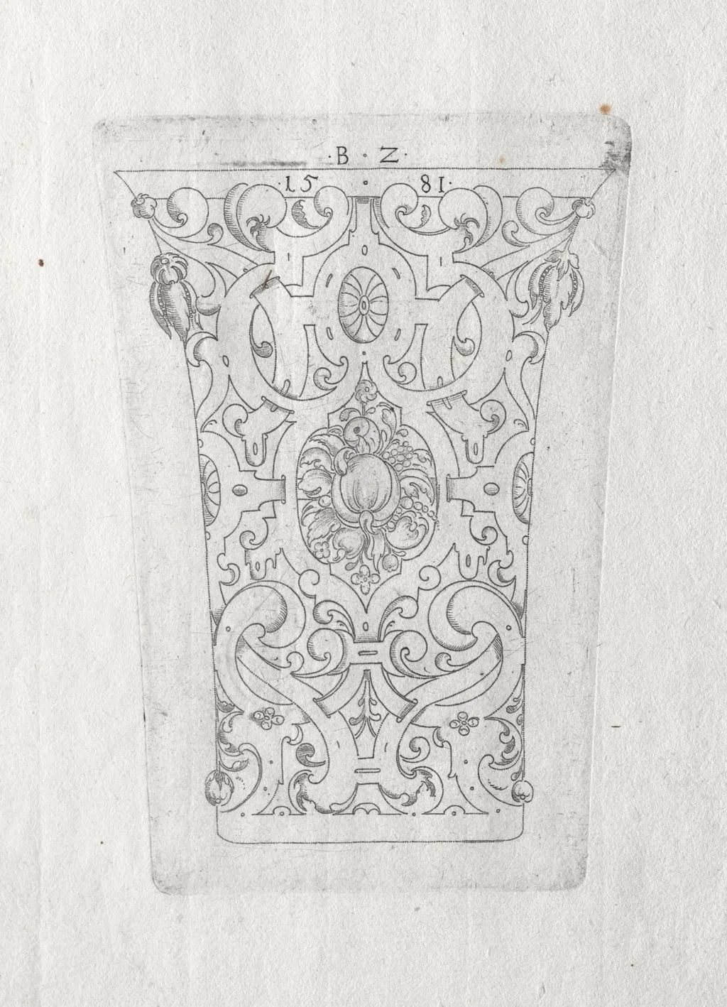 Ornamental Beaker, by Bernhard Zan, 1581