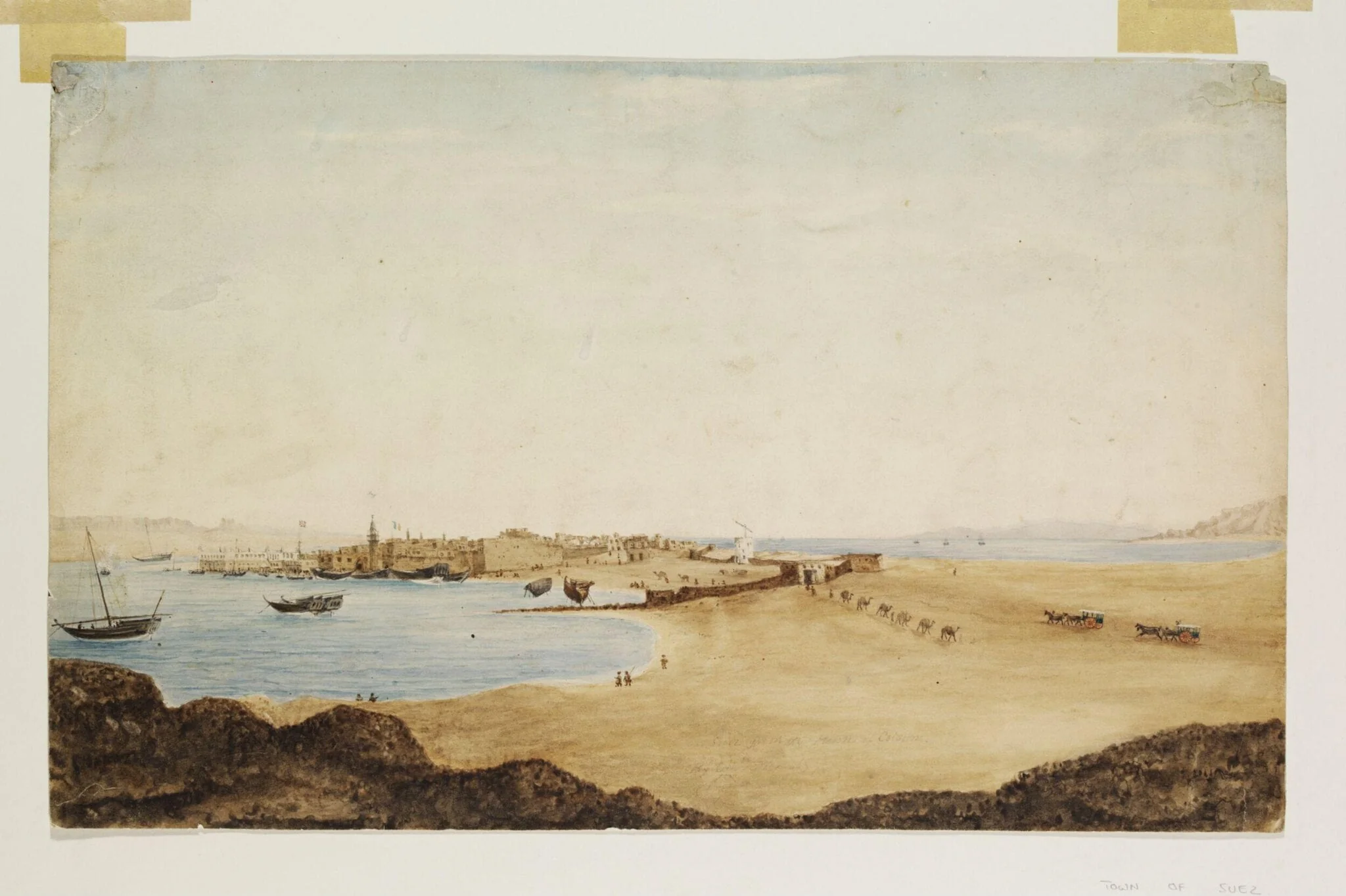Suez from the Ruins of Colsum, detail