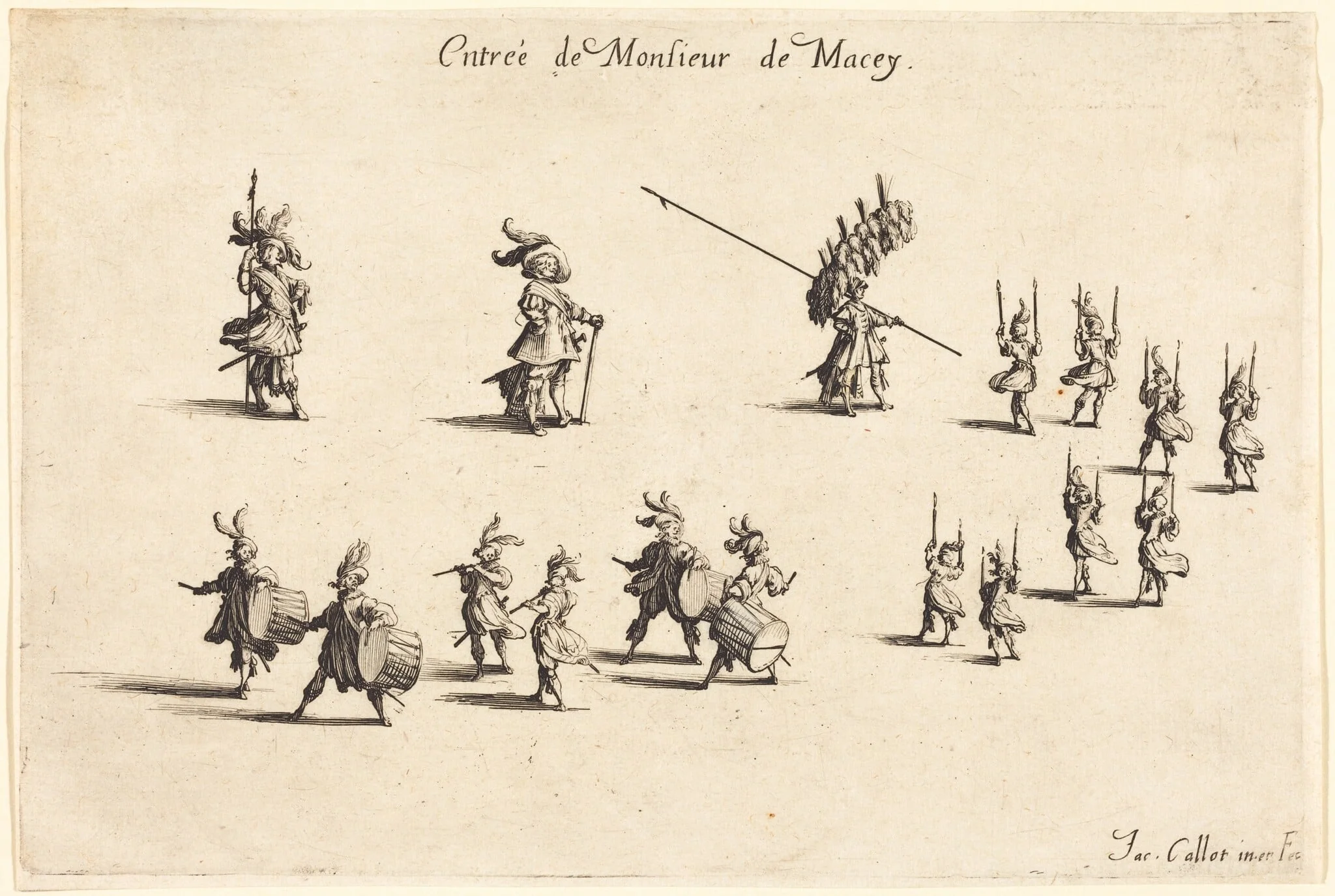 Entry of M. de Macey, detail