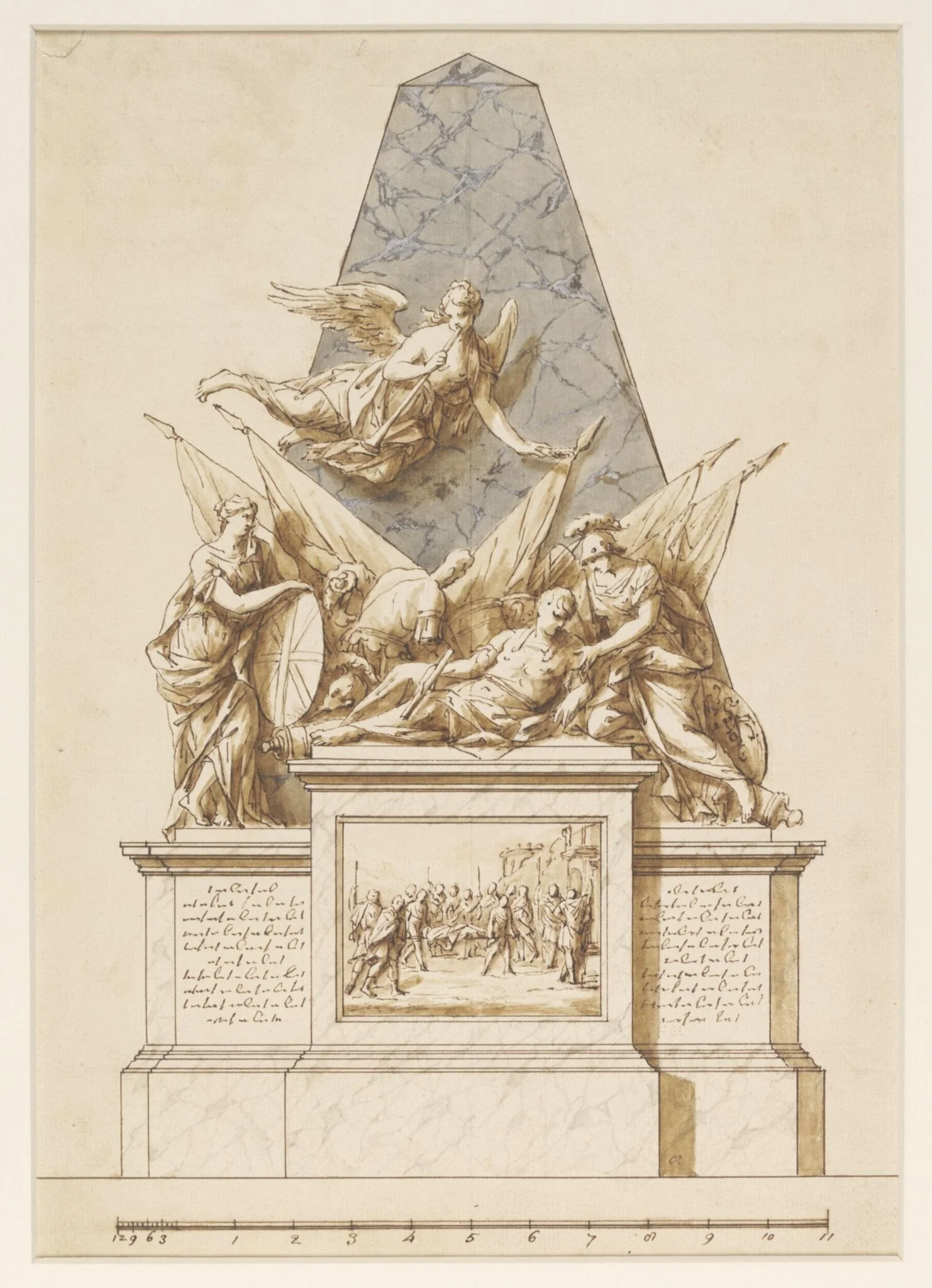 Design for a monument to General Wolfe, detail