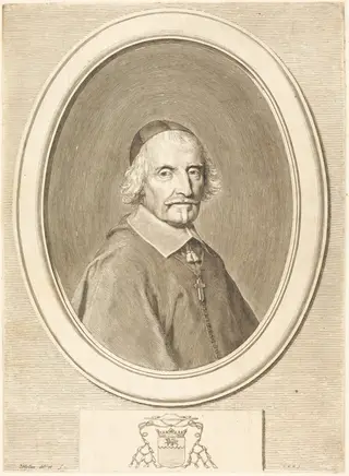 Francois de Villemontee, by Claude Mellan, ink, 1661