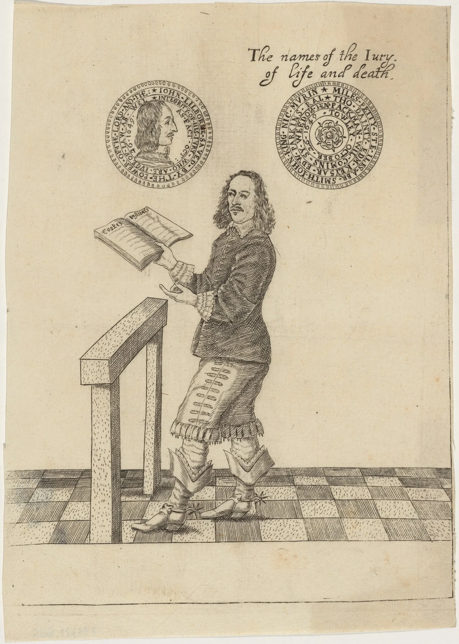 Colonel John Lilburne, detail