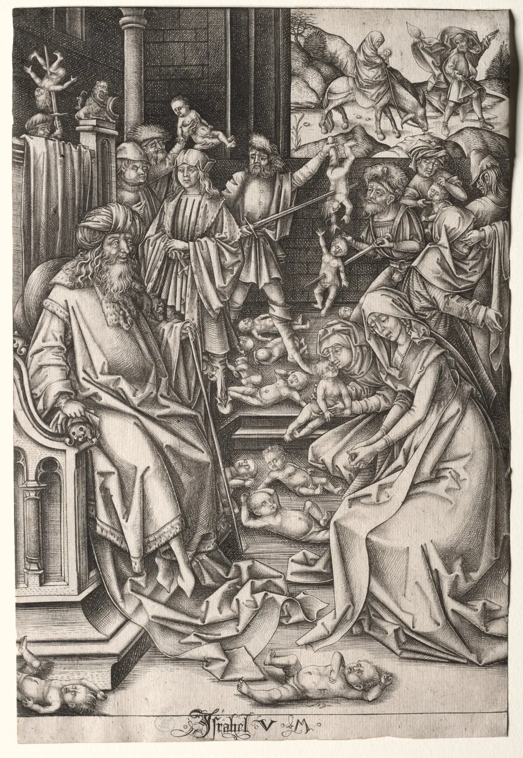 The Life of the Virgin:  The Massacre of the Innocents, by Israhel van Meckenem, 1495