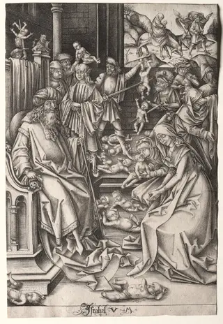 The Life of the Virgin:  The Massacre of the Innocents, by Israhel van Meckenem, 1495
