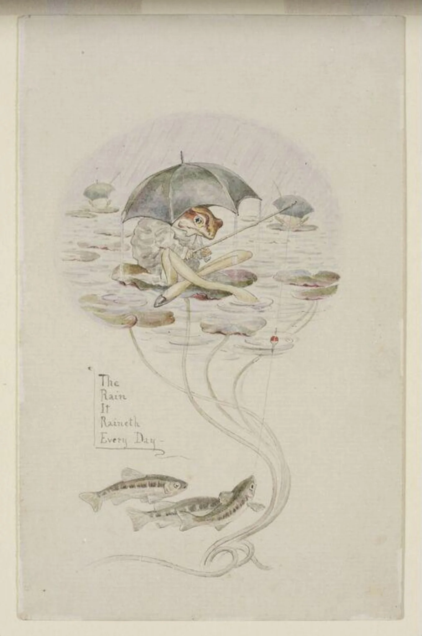 'The rain it raineth every day', detail
