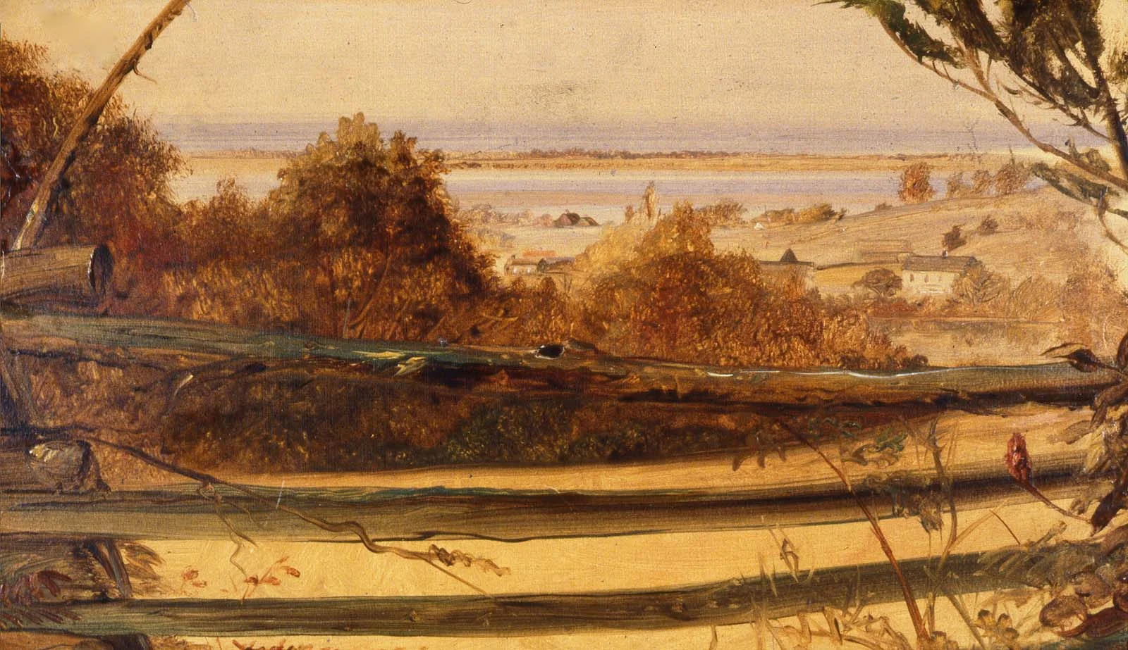 The Fence on the Hill, detail