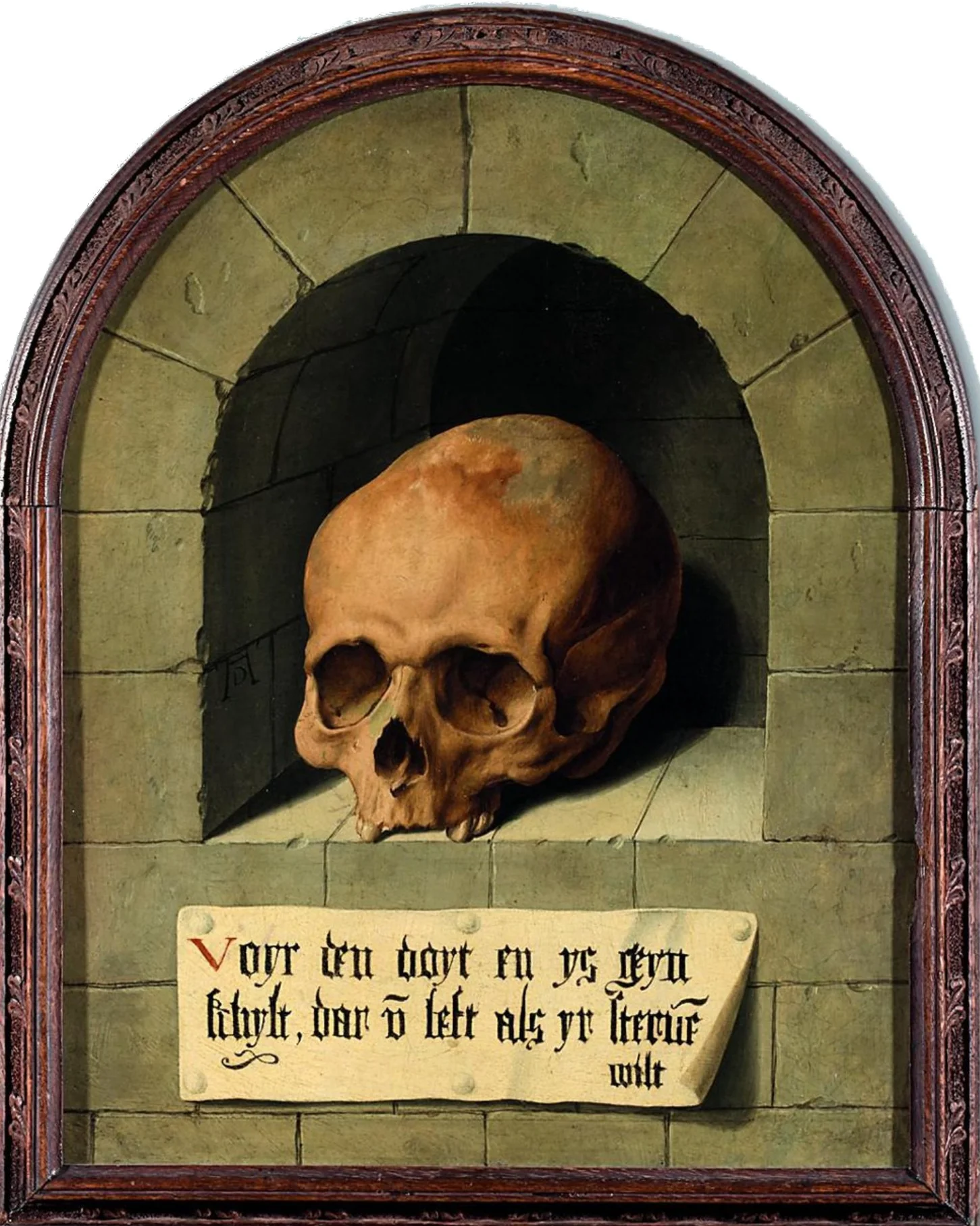 Skull in a Niche, detail