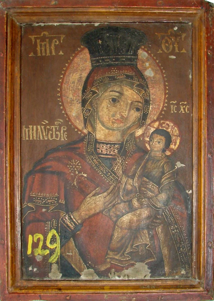 Maica Domnului cu Pruncul, detail
