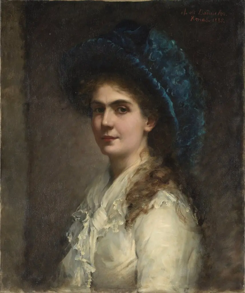 Self-portrait, by Antonia de Bañuelos Thorndike, oil, 1893